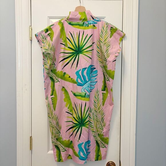 NWT HOLLY SHAE June Kaftan Palm Print Size XS-M Palm Beach $194.00 - Picture 4 of 7